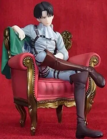 
15cm Attack on Titan Levi Rivaille Rival Ackerman Sofa Action Figure Figuras Collection Doll Levi Figure 