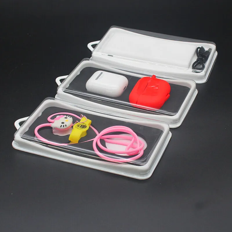 2020 hot sale high quality PET PVC PP clear plastic clamshell  blister packaging for USD cable and earphone