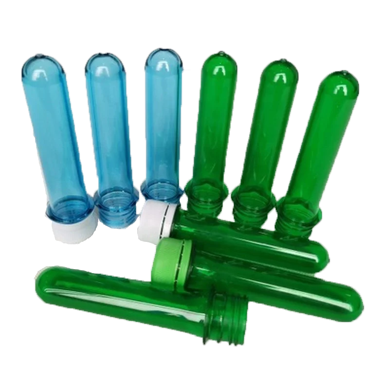 Green Color 26MM 30g Plastic PET New Raw Material Beer Bottle Preforms