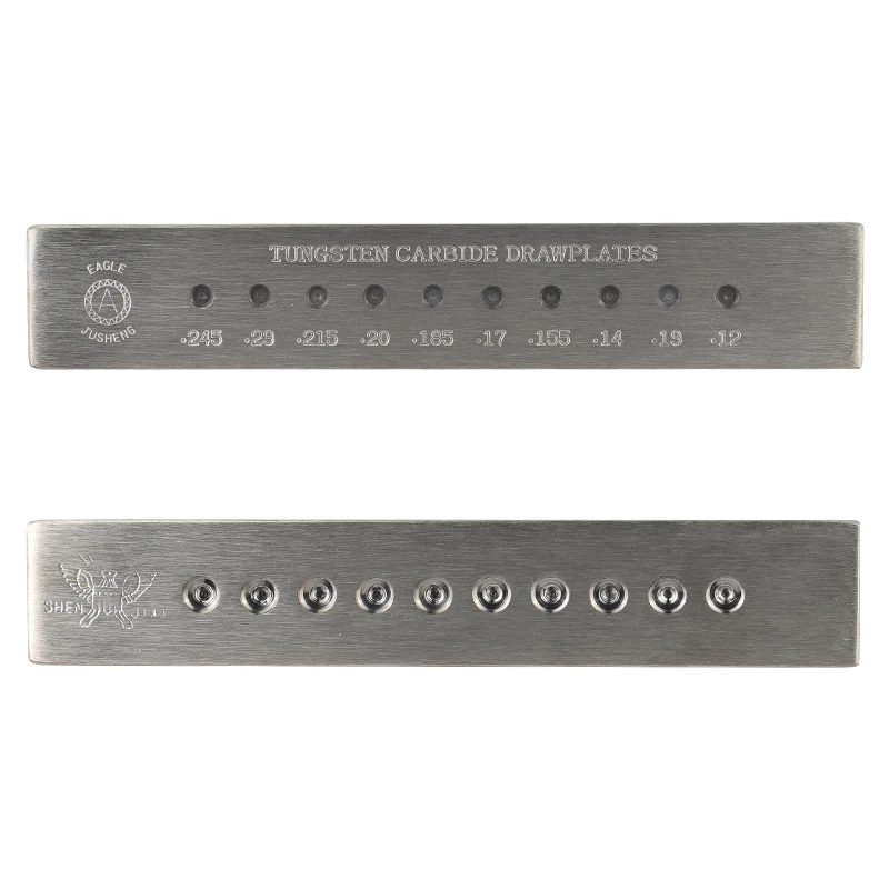 Gold Draw Plate jewelry Making Tools 0.12- 0.245mm 10 holes Tungsten Carbide Wire Drawplate