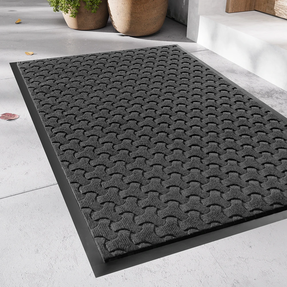 Polyester thicken Entrance Washable stain Resistant Non-Slip Cushioned Entry absorbent floor indoor mat
