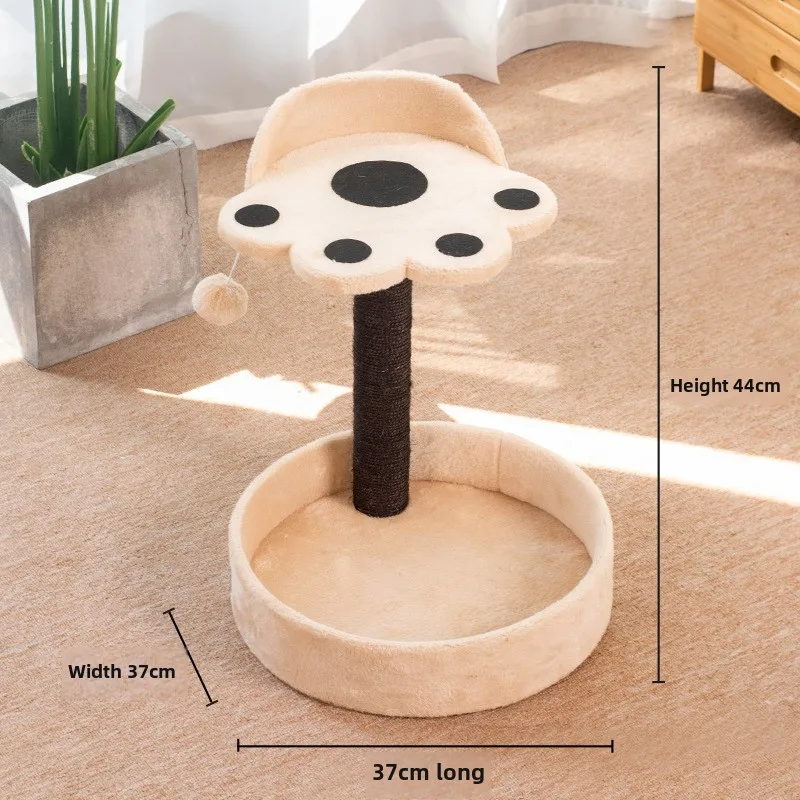 Sisal Cat Scratching Post Cat Nest Integrated Vertical Cat Climbing Frame With Not Shed Crumbs