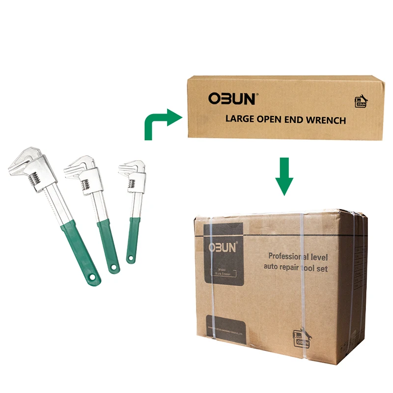 Multi-Size Multi-Function F-Shape Square Wrench Tool With Adjustable Large Opening Flex Wrench For Automotive Repairs