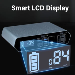 Lithium Power Station 40000mAh 148Wh Outdoor Power Emergency Energy Storage With Solar MPPT Function Portable Power Station