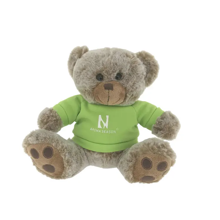Custom Logo special fabric Printed Teddy Bear With clothes Sublimation plush toy Teddy Bear T Shirt
