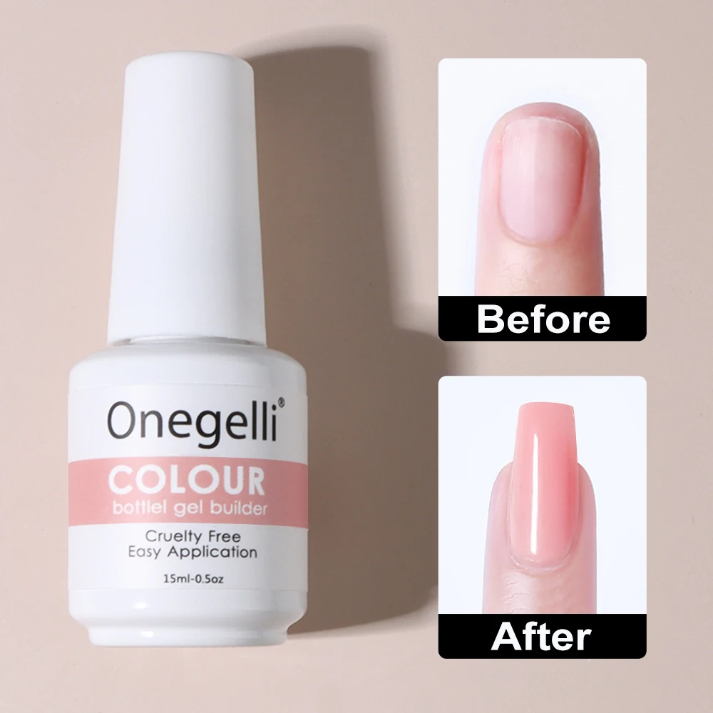Onegelli Wholesale Fast Drying Extend Liquid  Long Wear Salon Product Gel Polish Colour Soft Gel UV Extension