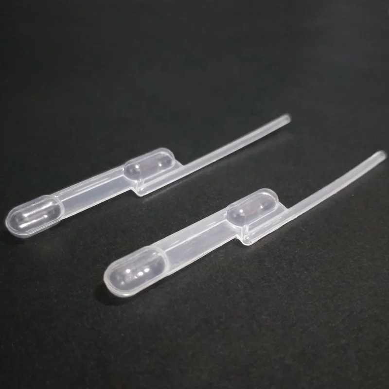 laboratory equipment lab supplies Disposable Plastic exact volume double bulb  100ul transfer pipettes
