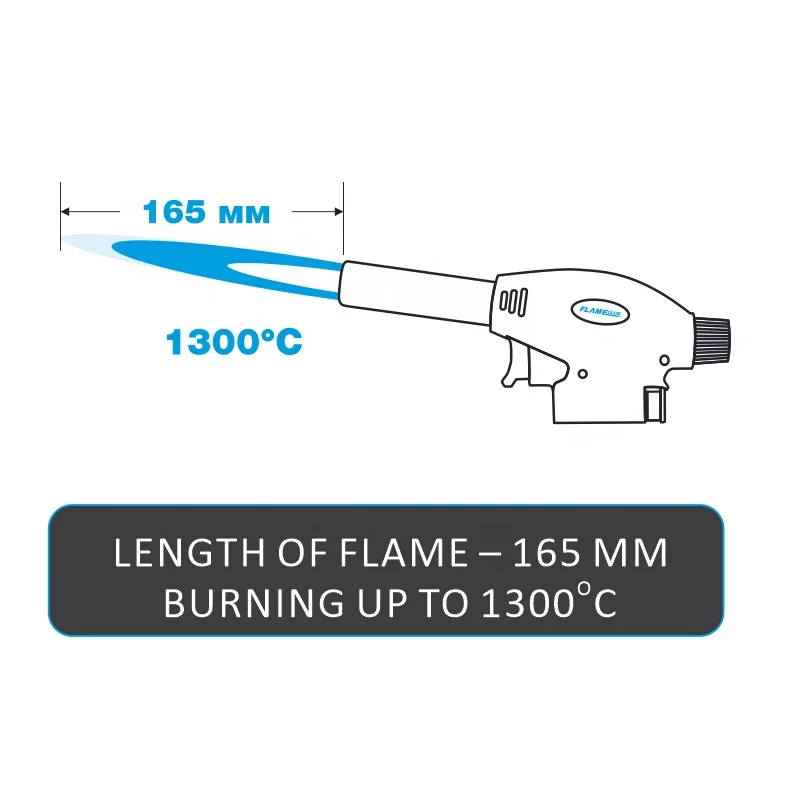 Free Rtation Portable Flamethrower Flame Butane Gas Blow Welding Torch Spray