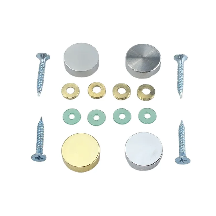 Decorative Nail Mirror Fixing Screws Plastic Washers Flat Advertisement Nail Fittings Brass Screw Cover