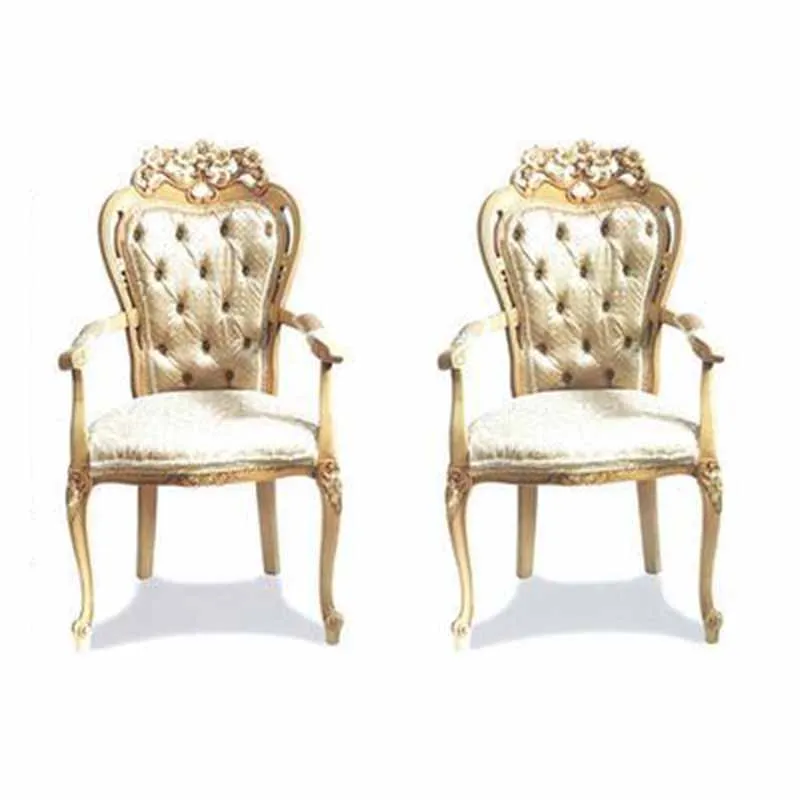 Deluxe Italia furniture Luxury European Palace Rectangular Dining room furniture dining table set for 8 people