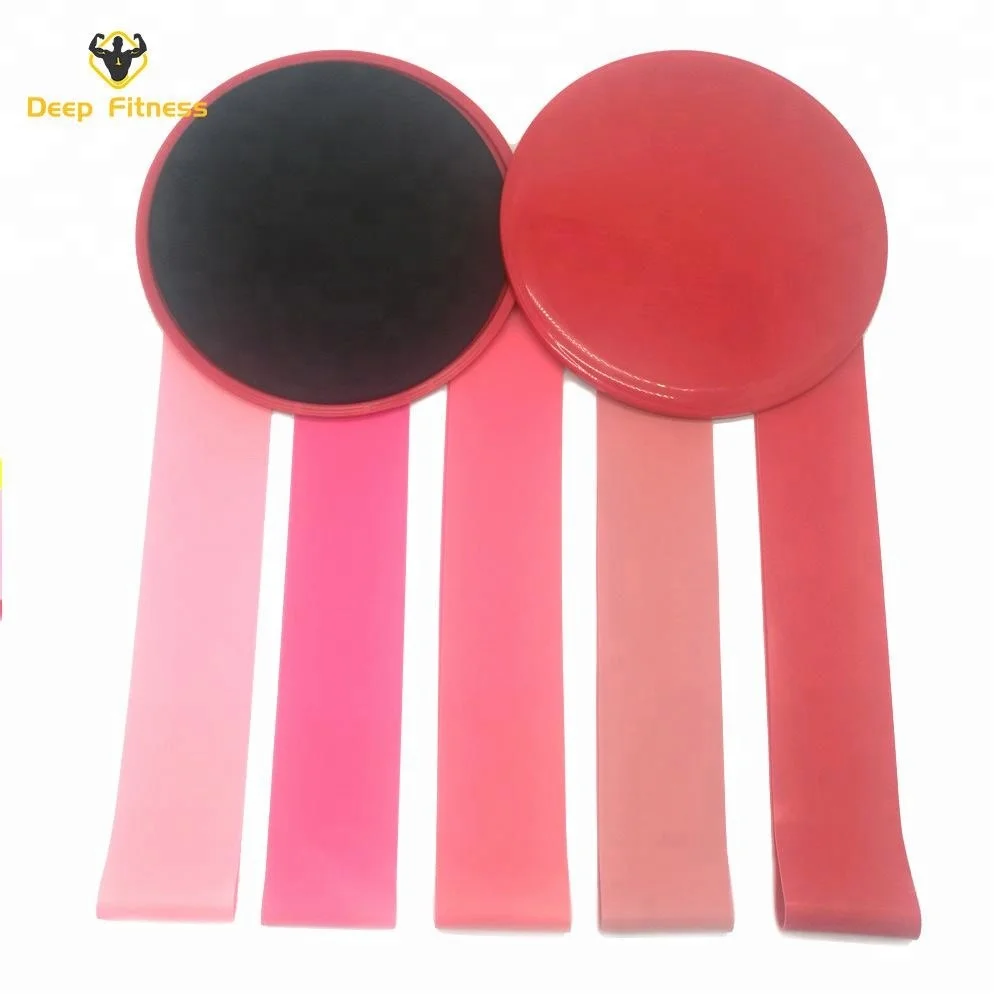 custom logo color rubber tpe latex loop bands gym fitness resistance band sets Workout elastic stretch mini loop band