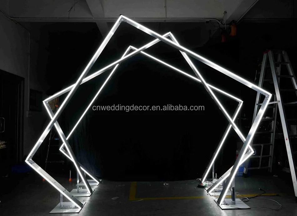 Amazing Wedding Entrance Arch Backdrop Tunnel Wedding Led Gate Decoration For Walkway Decor Event Sell