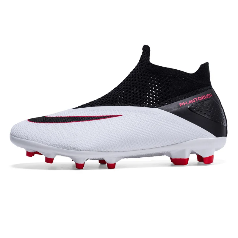 2024 New Style High Top Junior Soccer Training Shoes Professional Track And Field Cleats Football Boots For Man