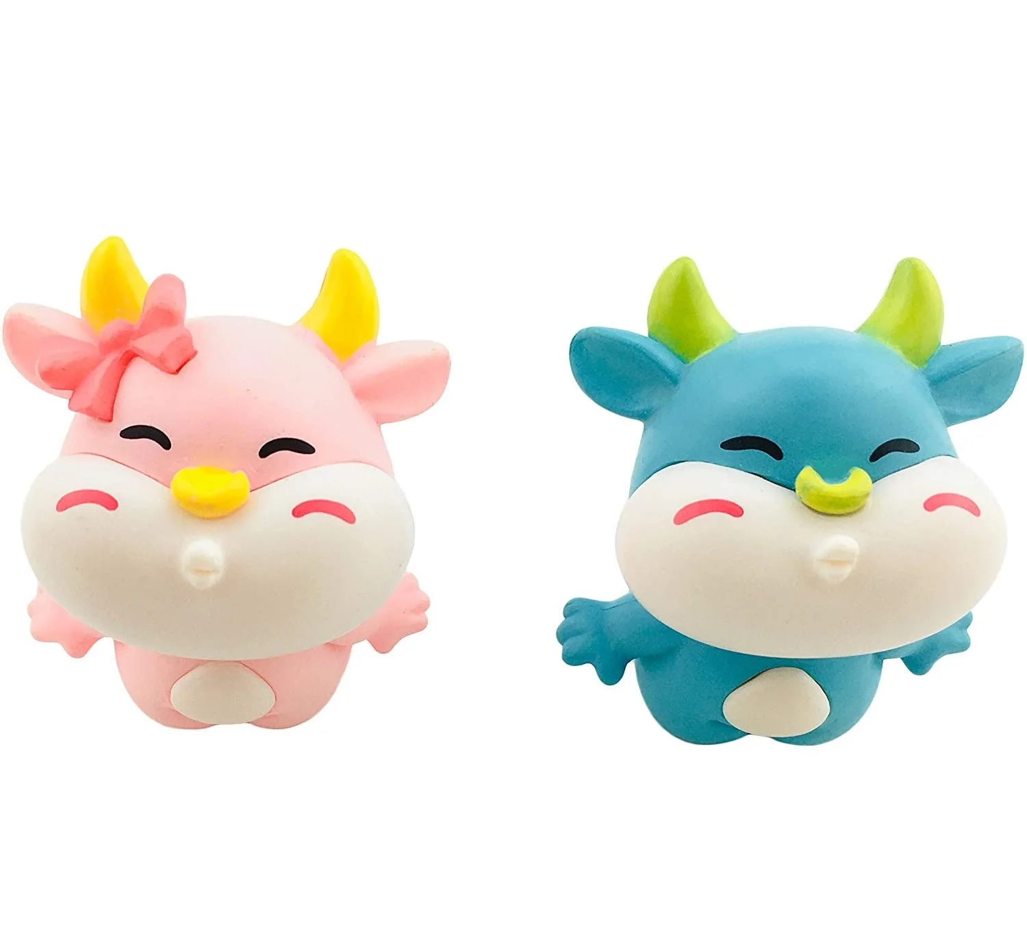 Resin Mini Cows Miniature Figurines, garden animals, plant POTS, bonsai craft decoration