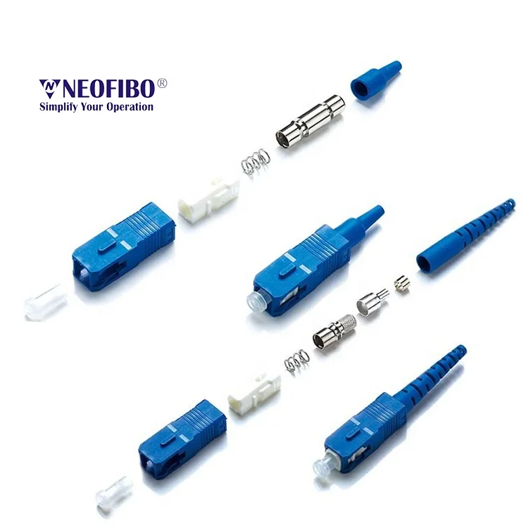 Neofibo SC SX Connector optical fiber apc upc optic fiber connector fibra sc upc sc apc fiber optics connector