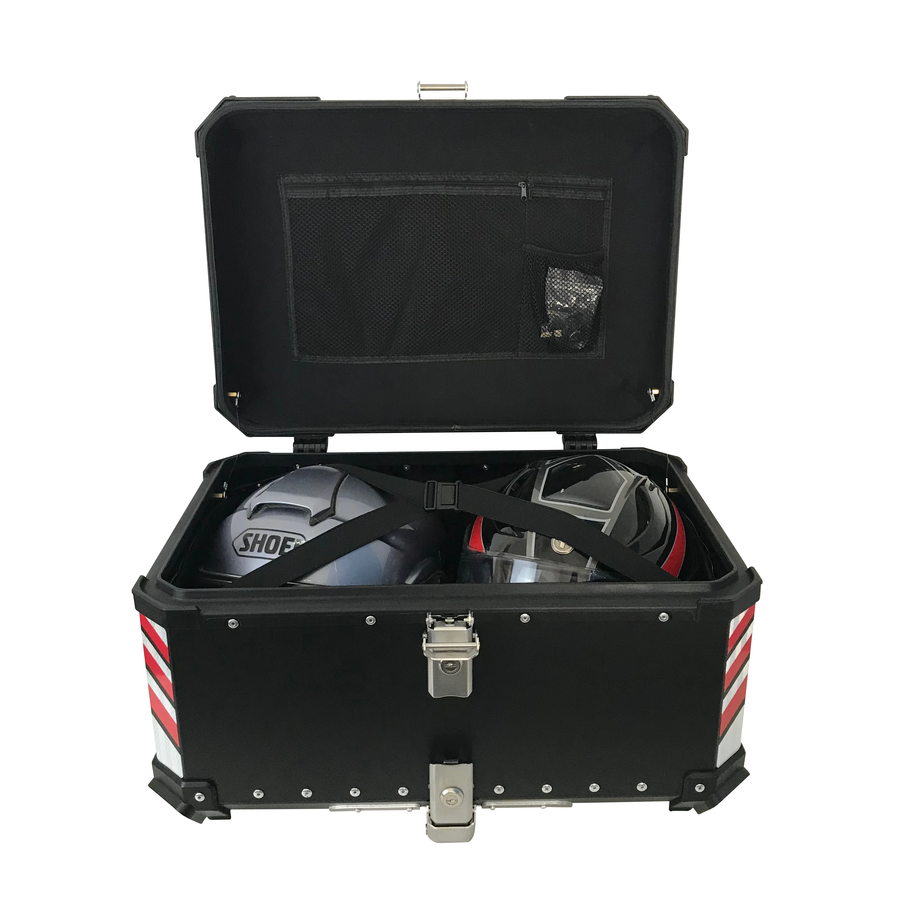 65L gear box for Motorcycle tail boxes food deliver sec top bajaj motorcycle alloy top box storage case aluminum alloy