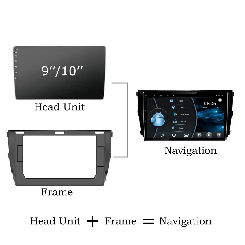 Bosstar 9/10 Inch Universal Android Car Radio 2 Din Car Multimedia Navigation Player 2 Din Car Video