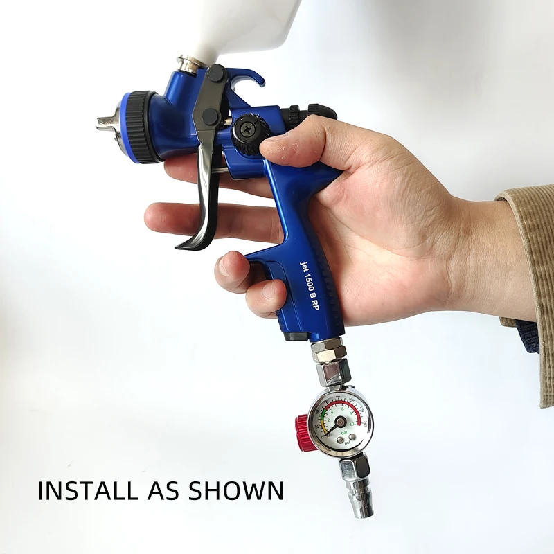 Spray Gun Barometer MINI AIR REGULATOR  Paint Sprayer Universal Pressure Gauge Control Valve Spray Gun Barometer