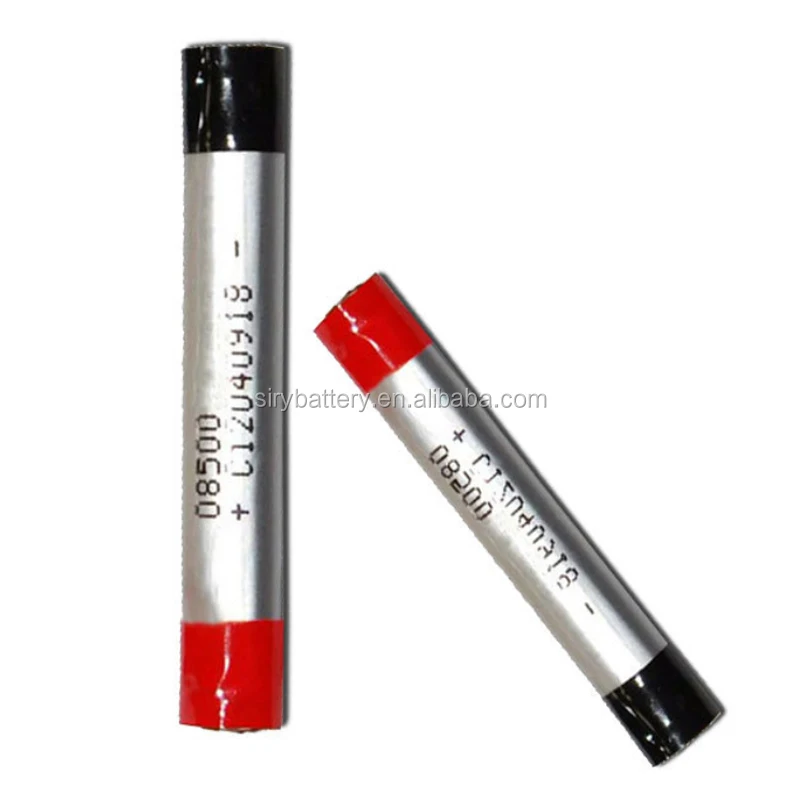 08500  240mAh 3.7V lipo cylinder rechargeable battery 09500 for E-cigarette