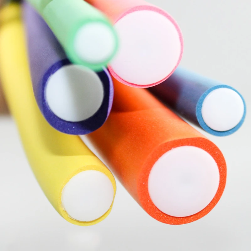 42 sponges flexible curls curling rods magic hair roller hot sales heatless curling rod