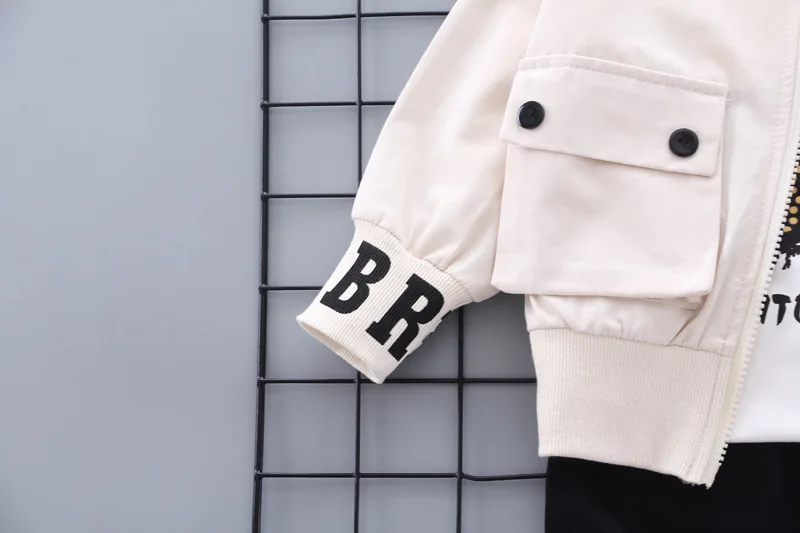 Fashion letter 3pcs autumn set baby toddler clothing clothes for boy