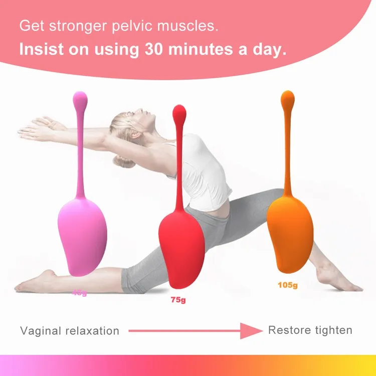 Female Kegel Training Ball Vaginal Dumbbell Postpartum Repair Exercise Massager Female Pussy Exercise Mango Ball