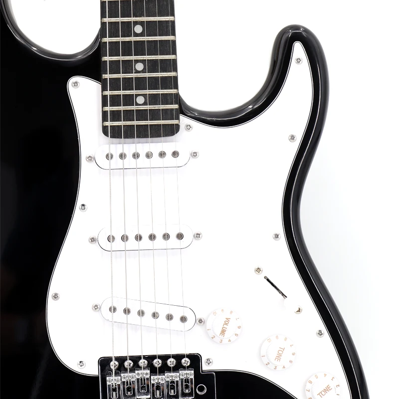 High Quality Factory Solid Wood Cheap Colorful Electric Guitar With Pickup