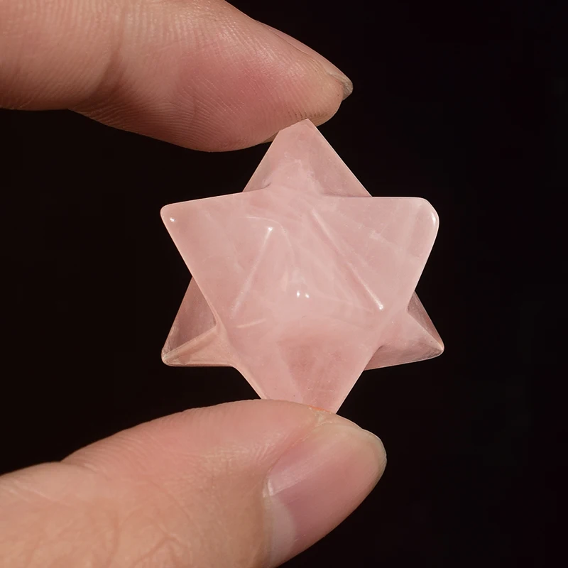 Оптовая продажа натурального розового кварца Меркаба звезды
