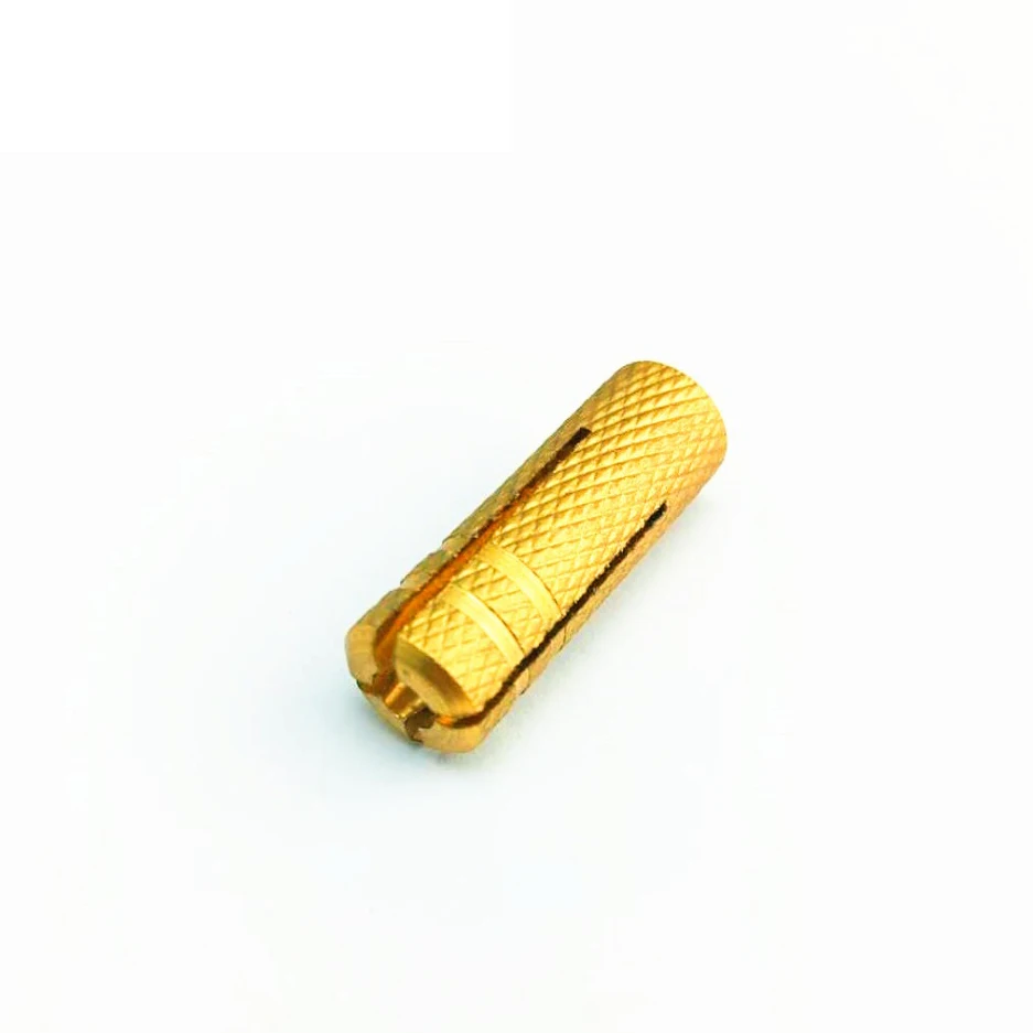 Brass Material Hot Sale Diameter M6 M8 M10 Yellow Color Drop-in Anchor Bolt Standard Products