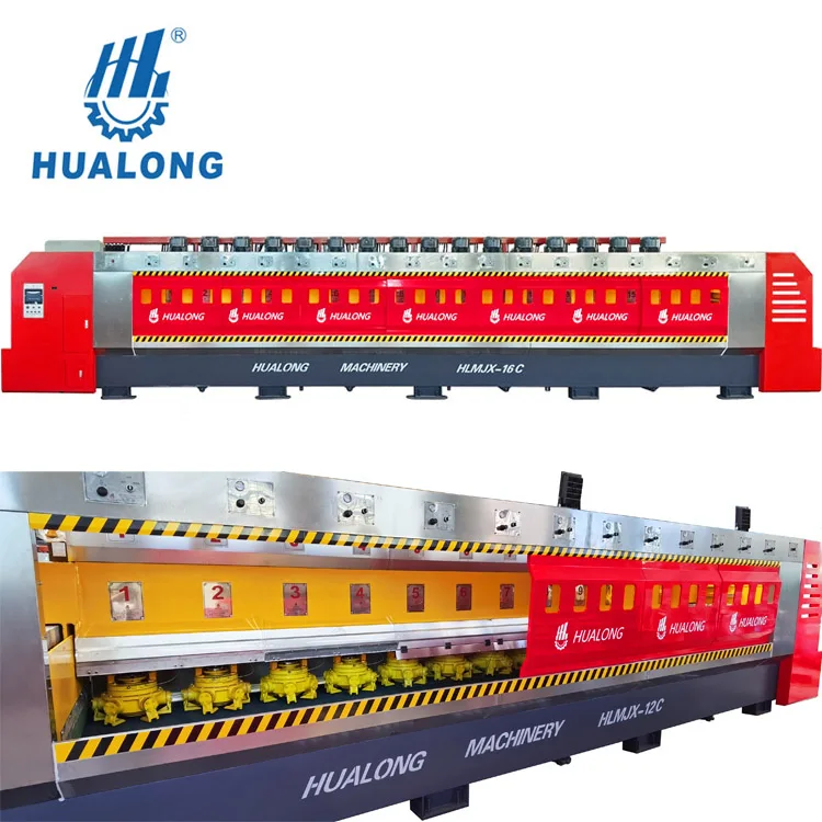Hualong Machinery 24 heads granite polishing machine for Resin Line granite polishing with 12-24 heads high speed