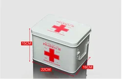 Household metal products home living room iron medicine cabinet storage custom logo first aid kit oem odm pill box
