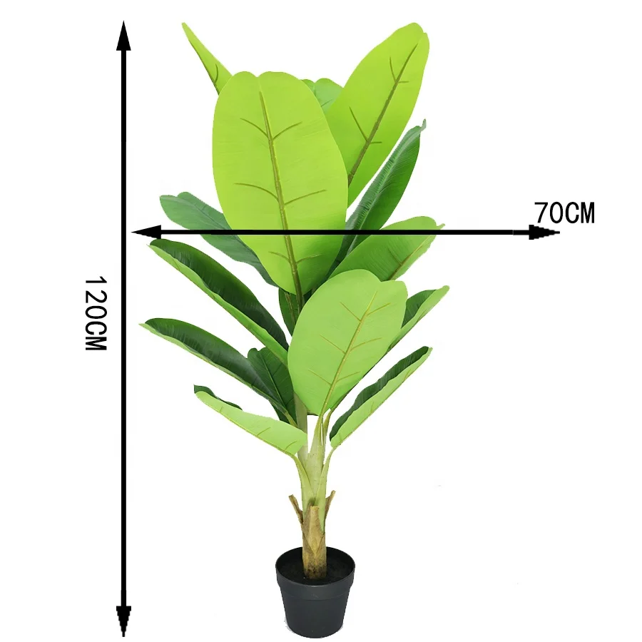 Nwe product 120cm high red leaves artificial banana tree