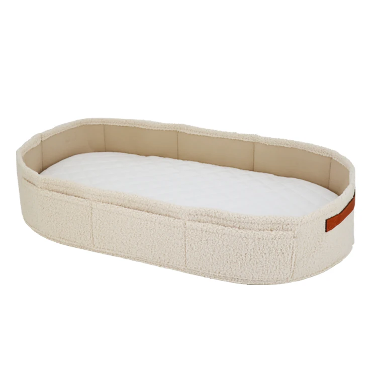 Новая трендовая детская корзина для смены Ребенка Плюшевый бархат и войлок малышей с водонепроницаемым матрасом