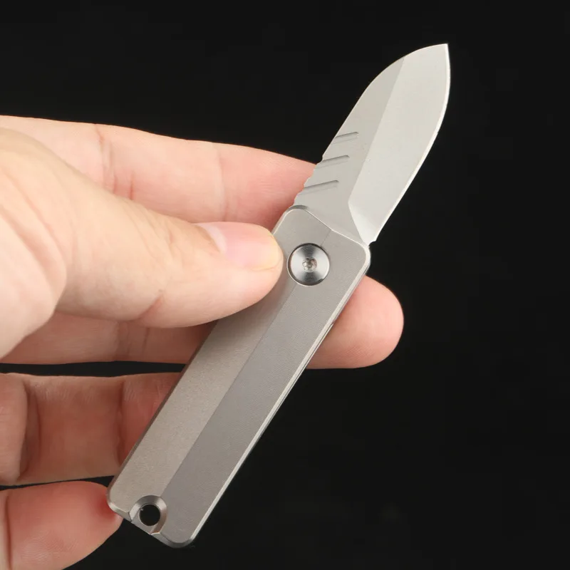 Portable Unpacking Tool Edc Titanium Mini Folding Knife