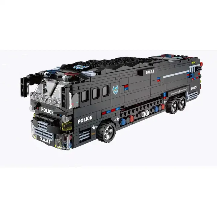 In Stock 1014 Pcs Swat Blocks & Model Building Toys Police Car Building Block Toy Helicopter Toy Building Block Sets