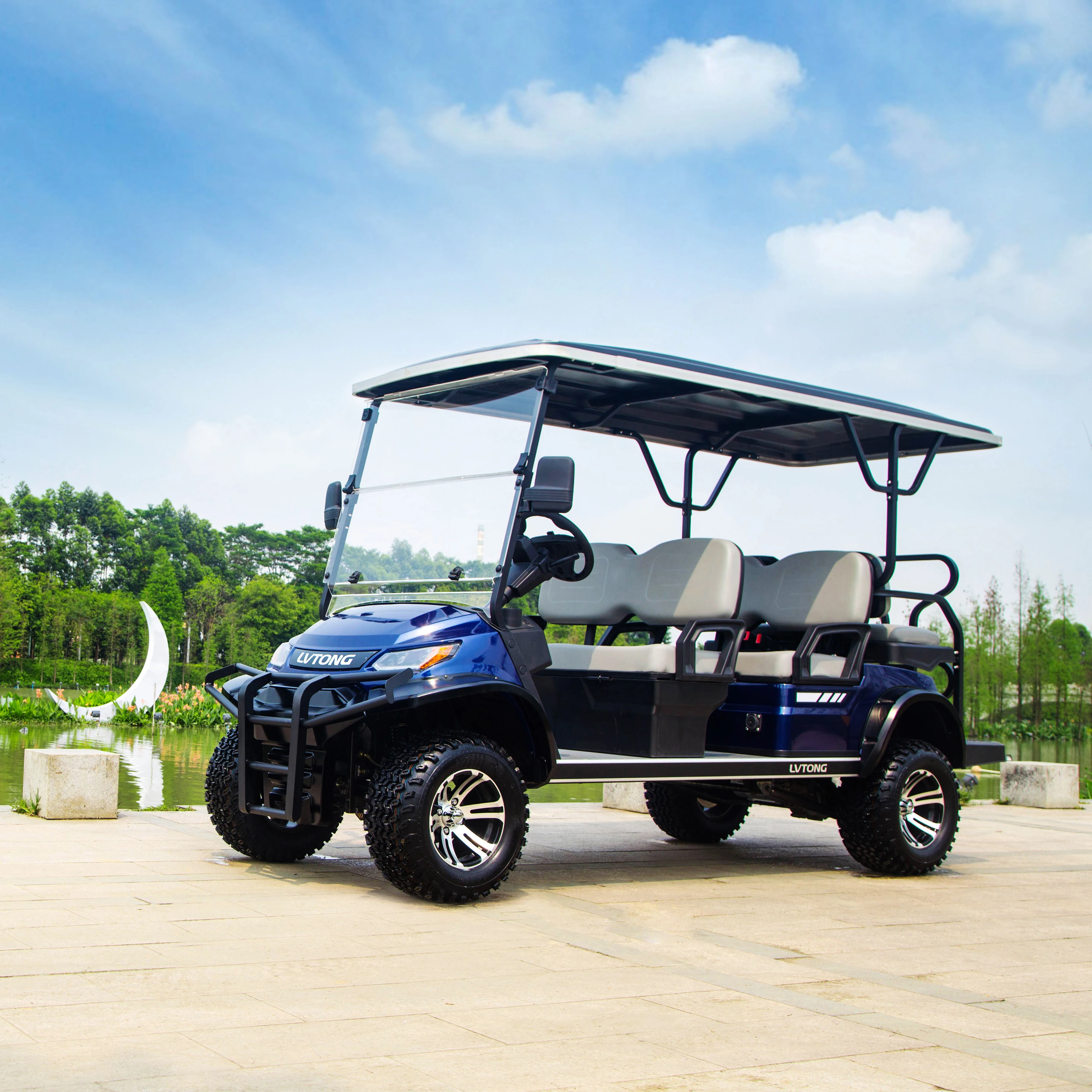LVTONG 48V/72V UTV 6 Seater Electric Evolution Golf Cart with CE EEC