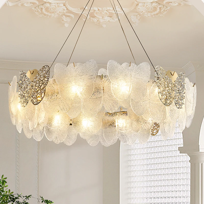 Luxury Light Crystal Living Room Chandelier French main Bedroom Dining Room  Butterfly  Crystal 2023 New Lamps