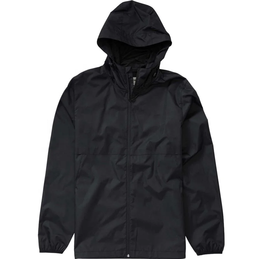 New Design Custom Hooded Windbreaker Men Jacket Windproof Motorcycle Jacket 100% Polyester Shell Regular Clothing Length Casual