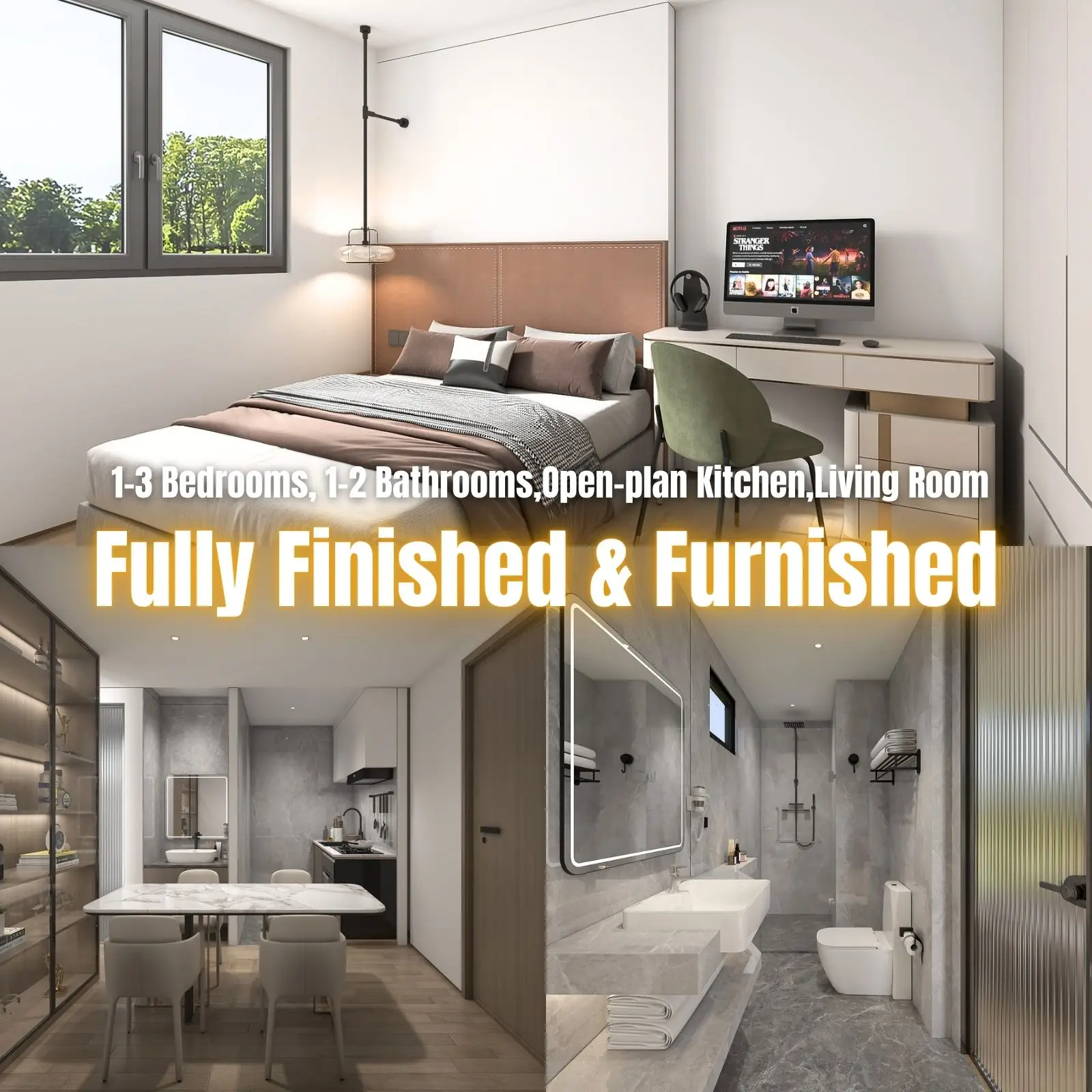 Fully Furnished Modular Townhouses for Comfortable Living Customizable Sizes and Interiors for Villas and Hotels