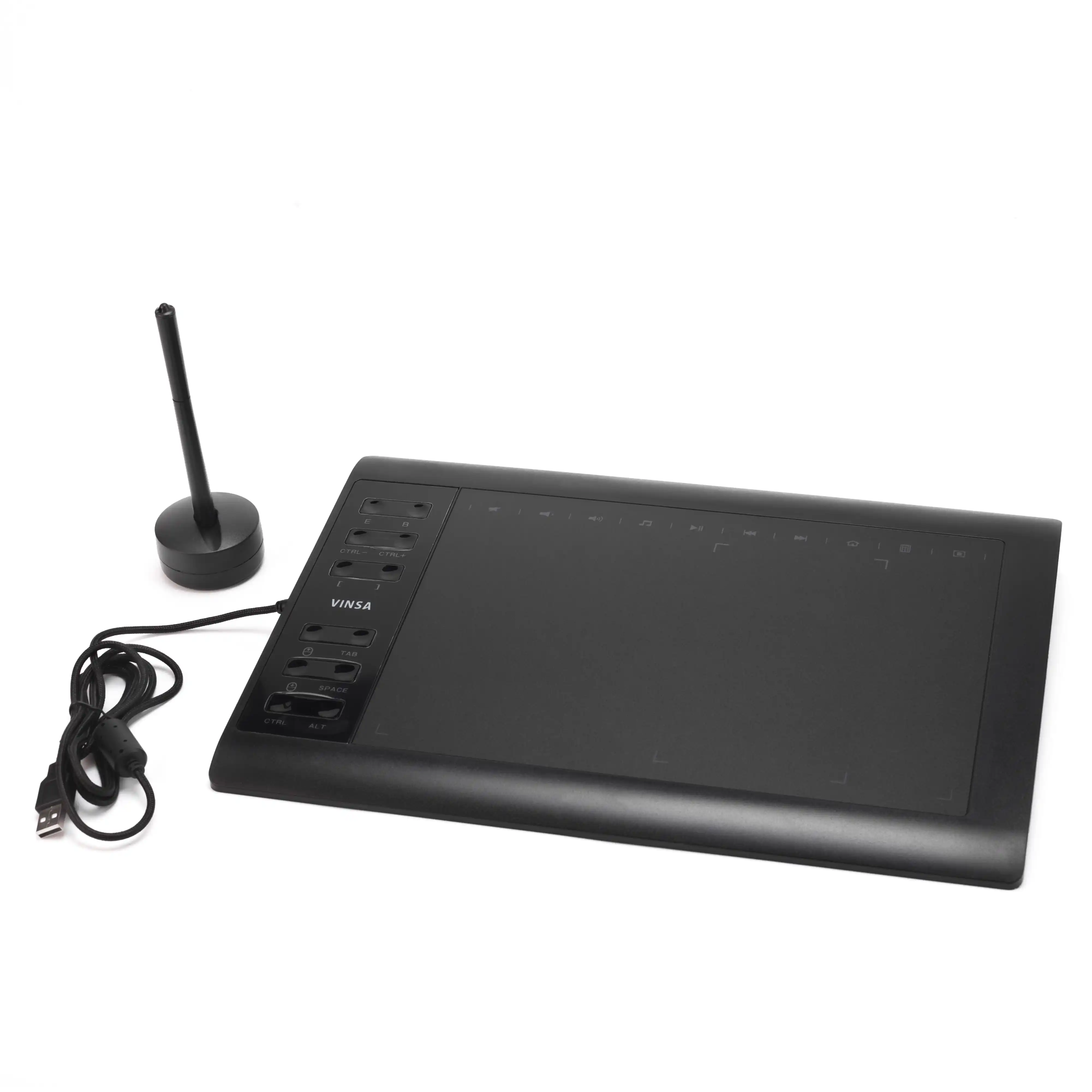 Fast Delivery! VINSA VIN1060Plus 10X6 inch Drawing area 5080Lpi Resolution 233Pps Art Pad Tablette Graphique