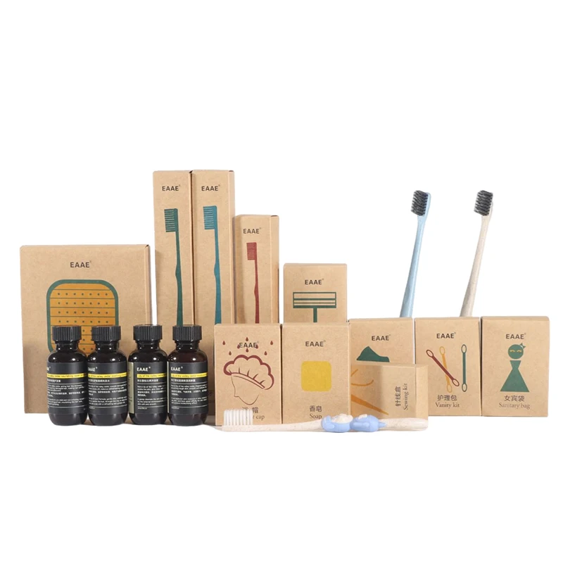 Hotel Amenities Set Luxury Eco Custom Hotel Comfort Set