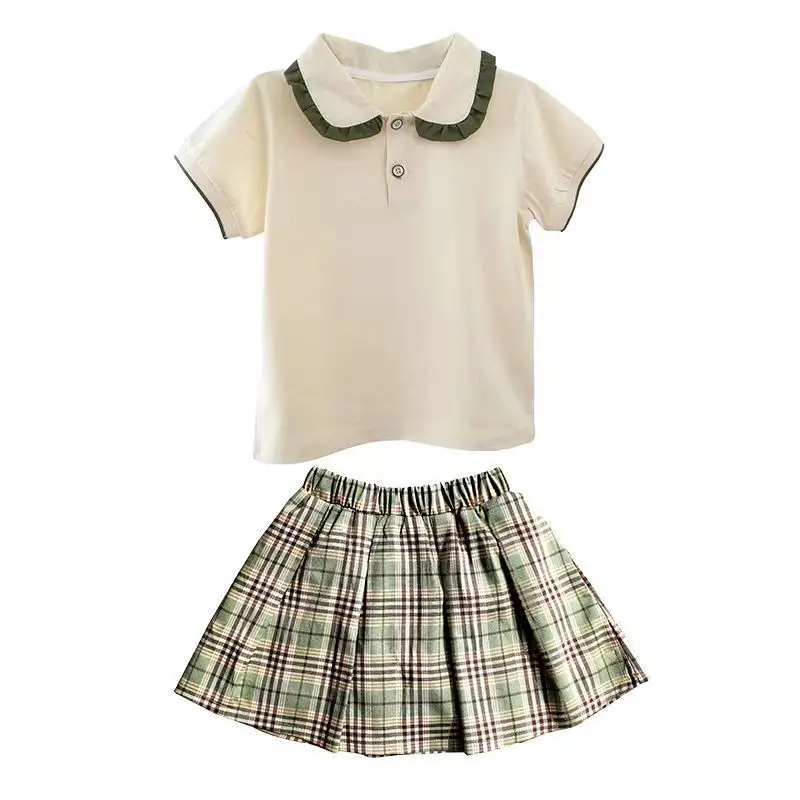 Summer short-sleeved school uniform Kindergarten uniform for children
