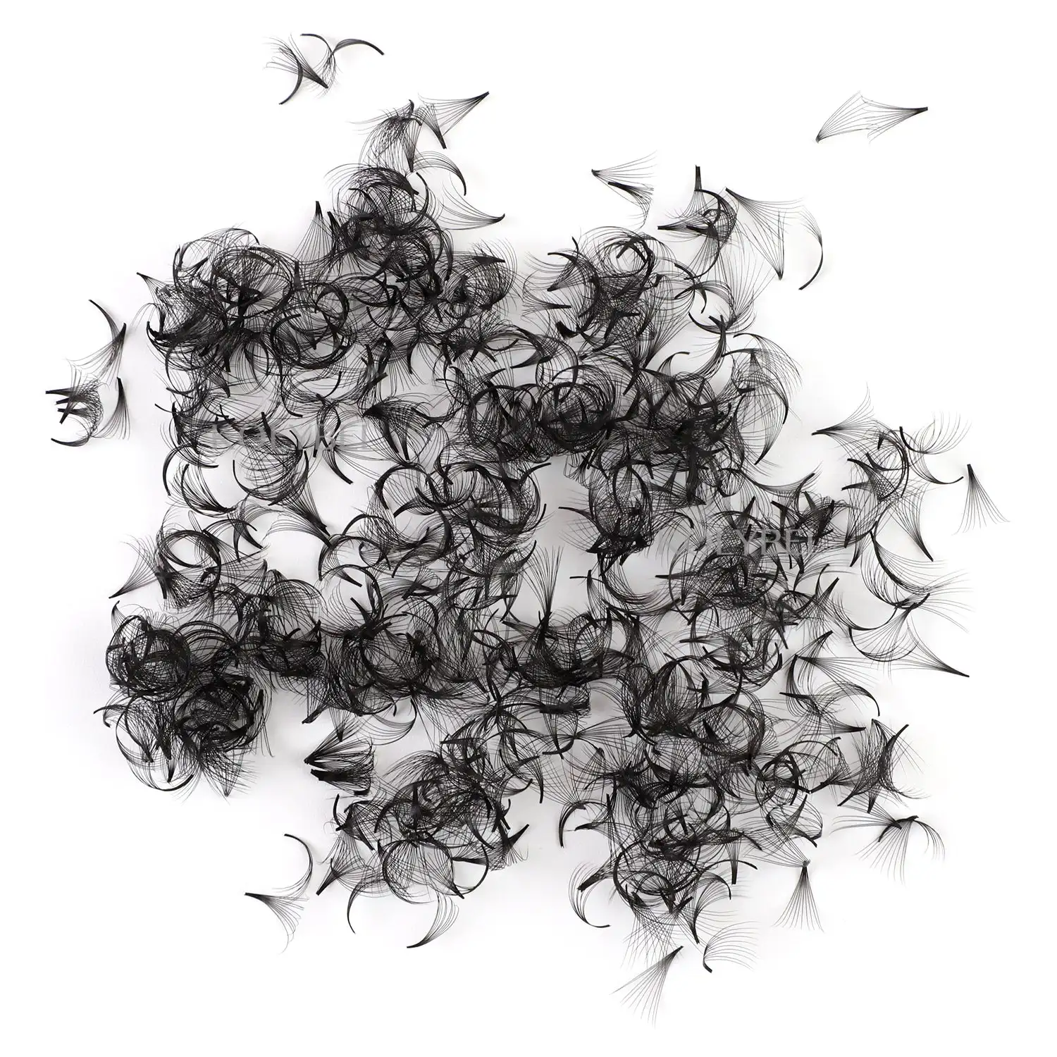 OEM Private Label Lashes Tray for Premade Loose Fan Lashes Wispy Loose 1000 Pre Made Fans Eyelash Natural Long from 8mm to 18mm