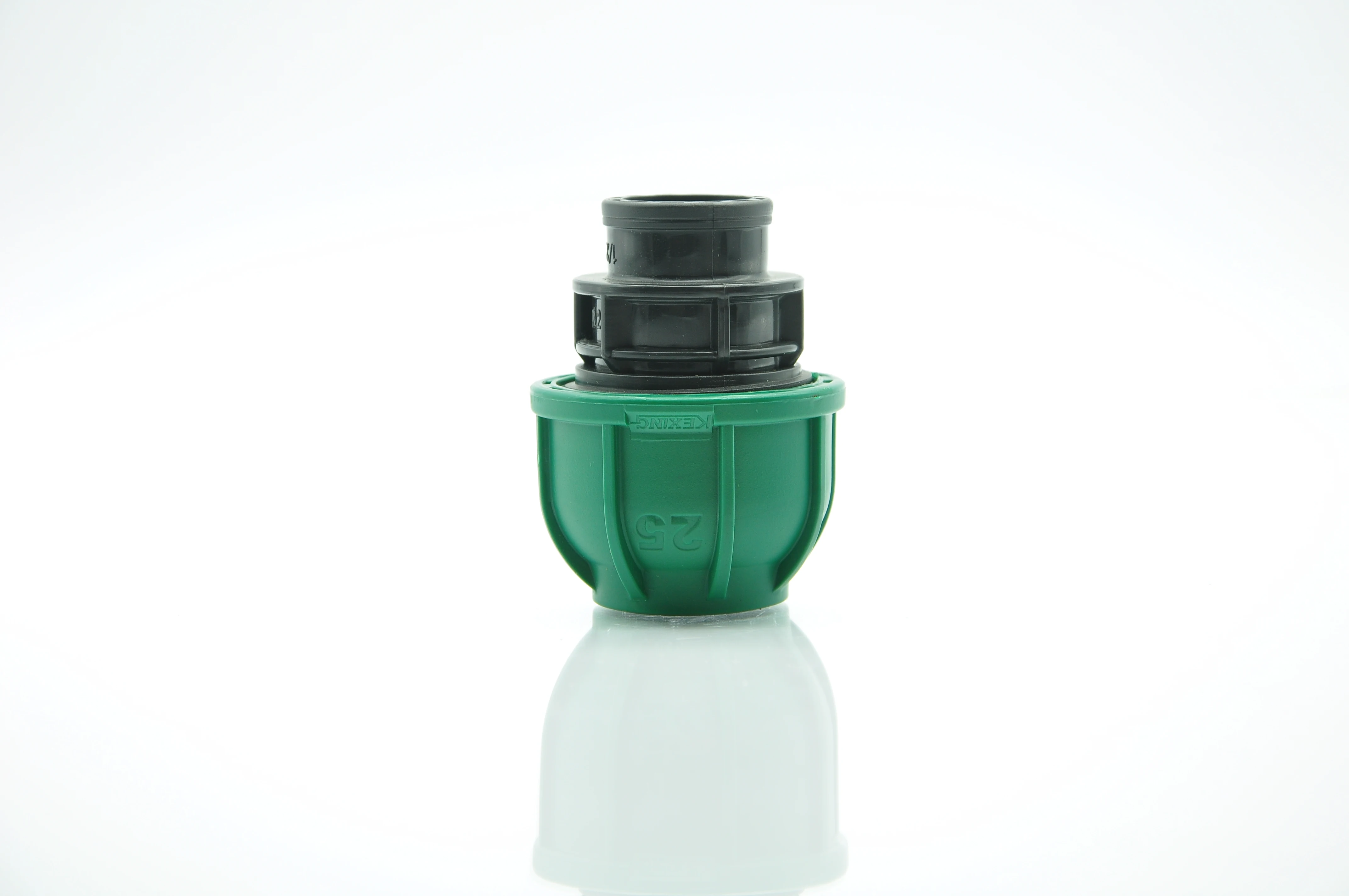 High Quality Drip irrigation fittings water hdpe pipe  Green Color pp compression PN10 Reducer Pipe Fittings