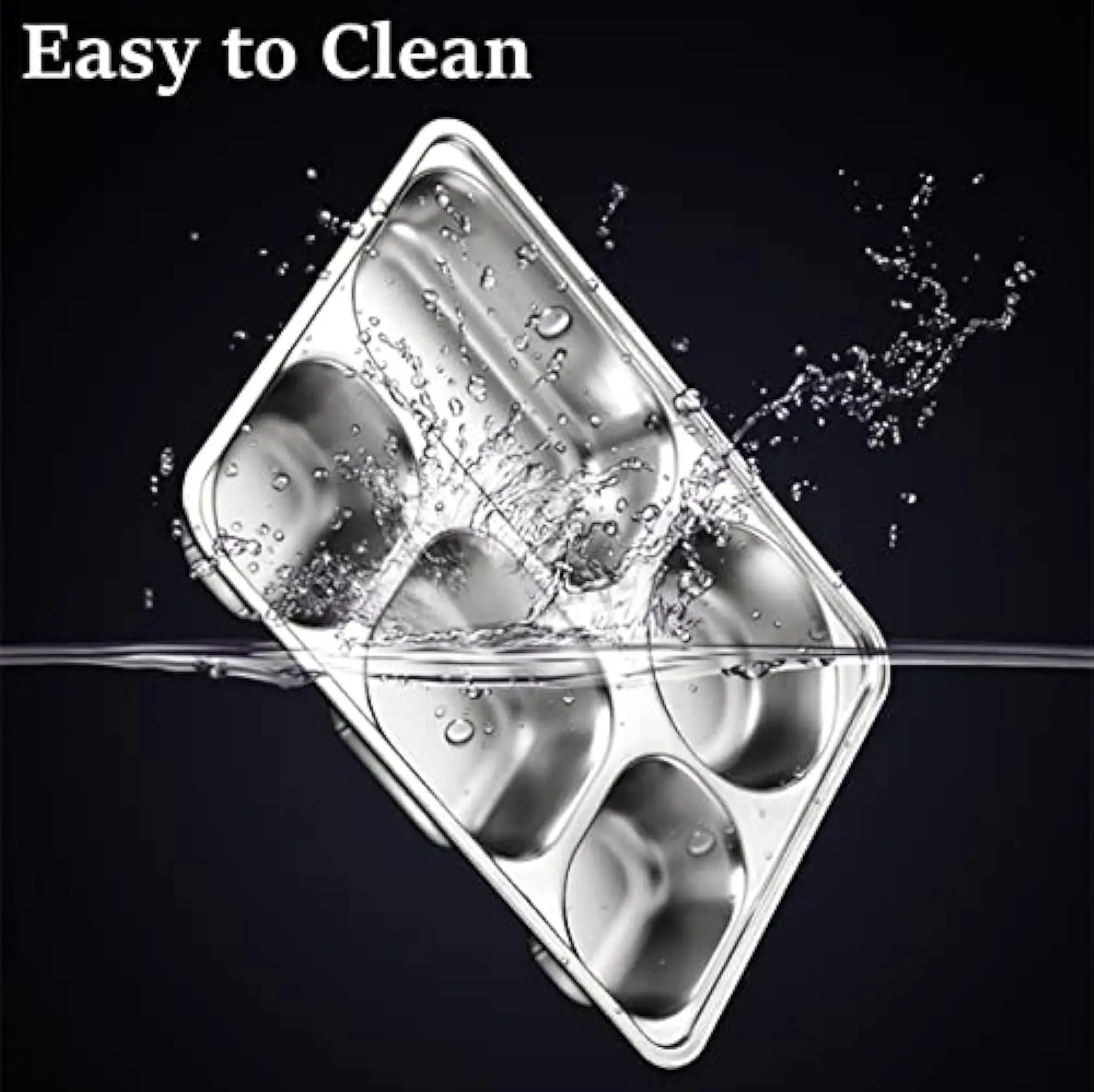 Wholesale Stainless steel 201/304 material 3/4/5 compartments divided fast food tray divided dinner plate with divider