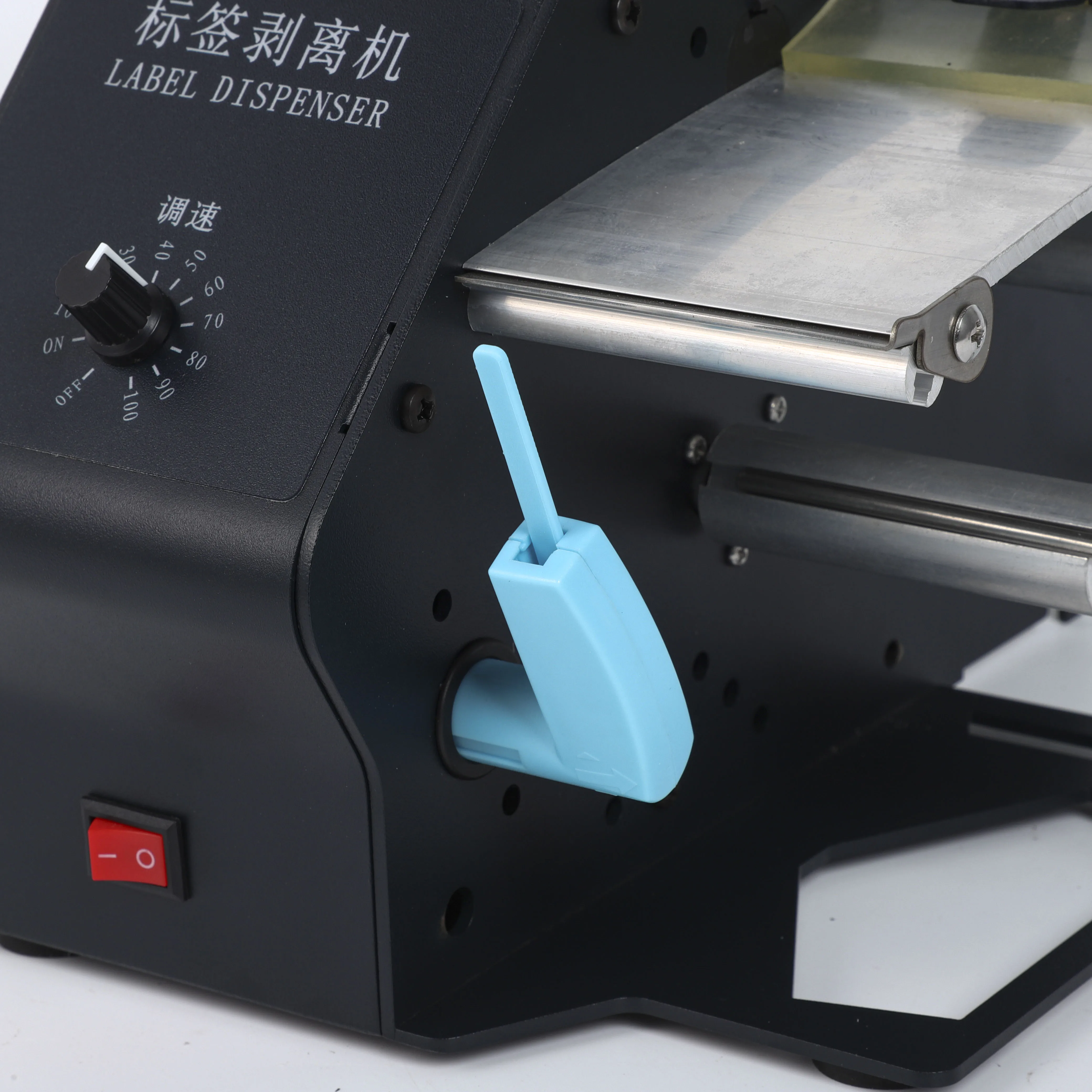 Small Economical Automatic Label Stripping Machine, Barcode Label Dispenser, Sticker Dispensing Machine