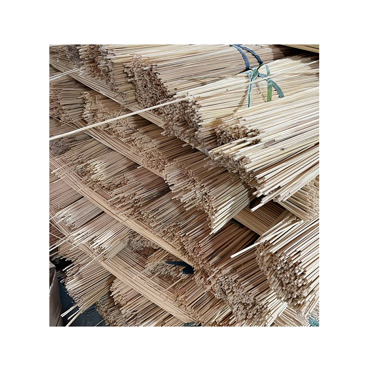 Support Customization Cheap Natural 8Mm Round Bbq Bamboo Skewer Stick