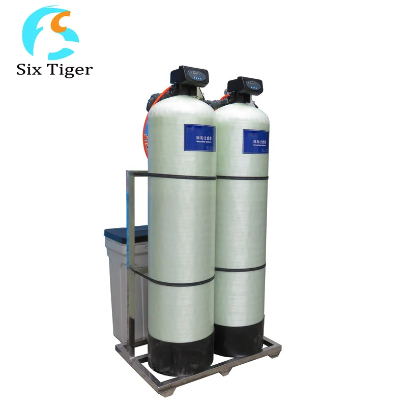 4000LPH Dual Water Softener Automatic 4TPH 2 Stage with Double Auto Valves