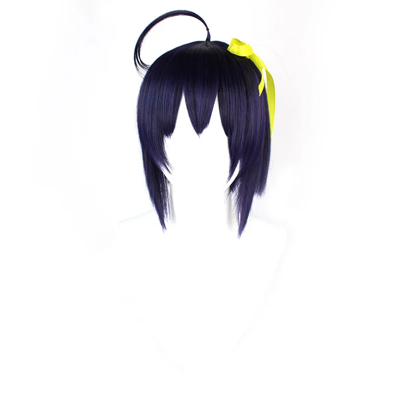 Anime Wig Love Chunibyo Other Delusions Cosplay Rikka Takanashi Wig Dark Purple Short Bob Wigs With Headband