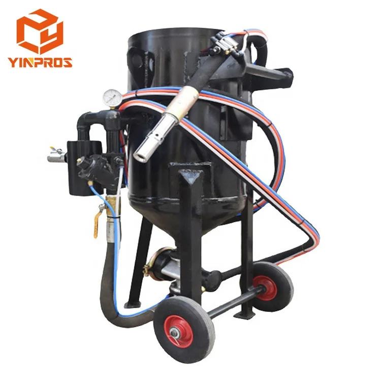 outdoor huge iron steel works rust removal cleaning sand blasting cabinet for renovation projects